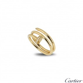 Cartier Yellow Gold Diamond Juste Un Clou Ring Size 53 B4211800 Cartier Yellow Gold Diamond Juste Un Clou Ring Size 53 B4211800